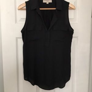LOFT sleeveless collared shirt